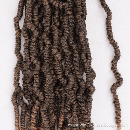 Bomb Twist Crochet Hair Extensions Solid And Ombre Color 12inch Synthetic Fiber Black Brown Curly Bomb Spring Twist Hair